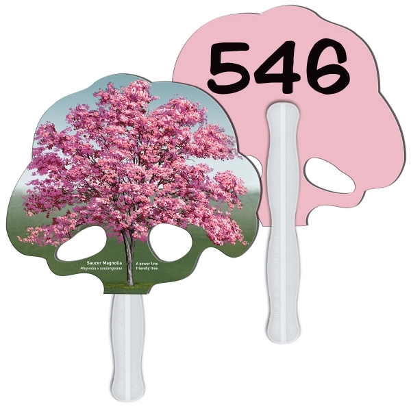 Tree Auction Hand Fan Full Color - Image 2