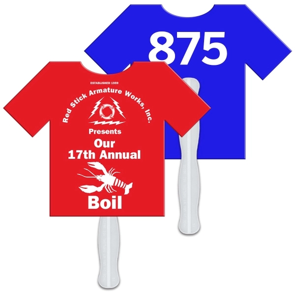 T-Shirt Auction Hand Fan Full Color - Image 2