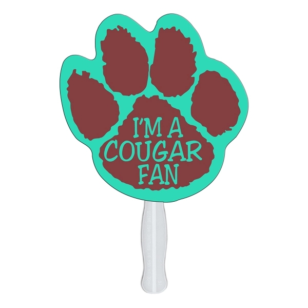 Paw print Hand Fan Full Color - Image 3