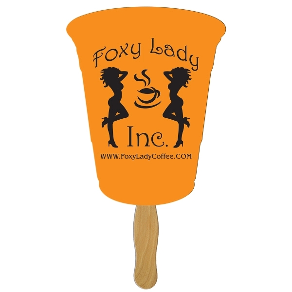 Cup Hand Fan Full Color - Image 1