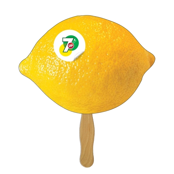 Lemon/Lime Hand Fan Full Color - Image 1
