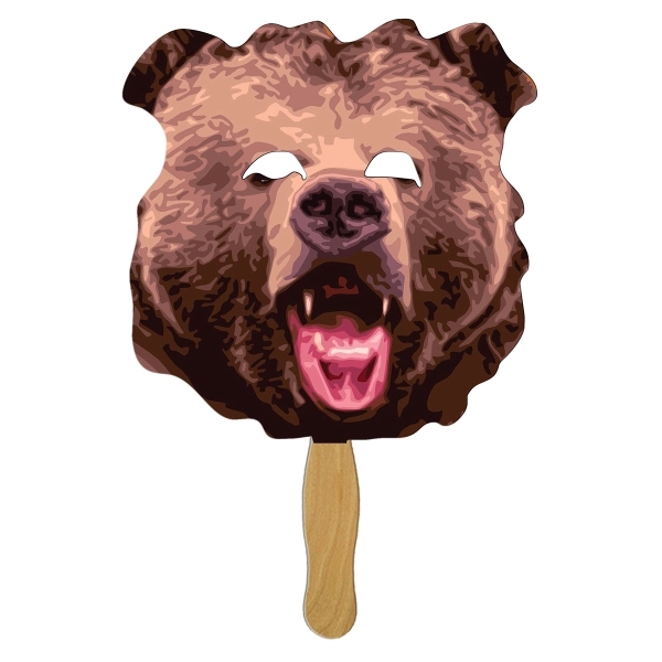 Bear Hand Fan Full Color (1 Side) - Image 1