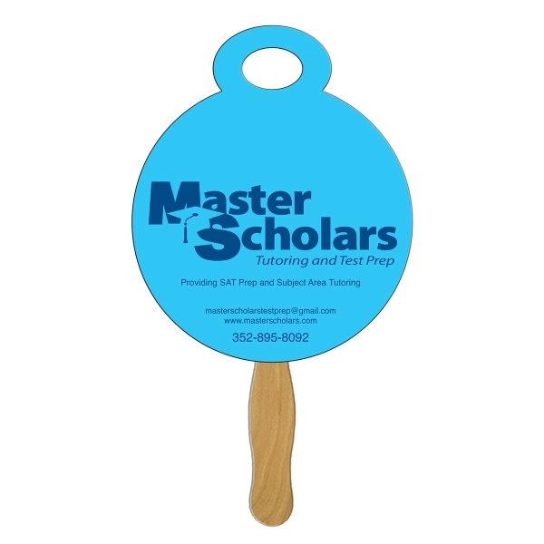 Stopwatch Hand Fan Full Color - Image 1