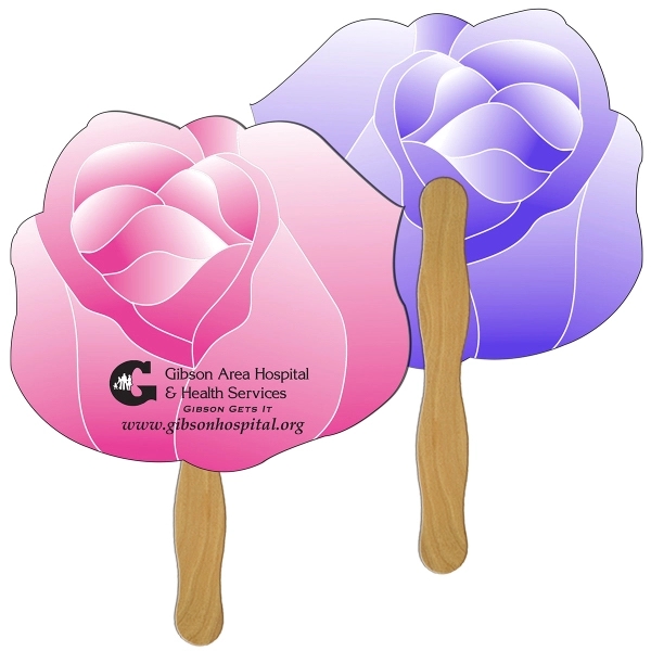 Flower Hand Fan Full Color - Image 3