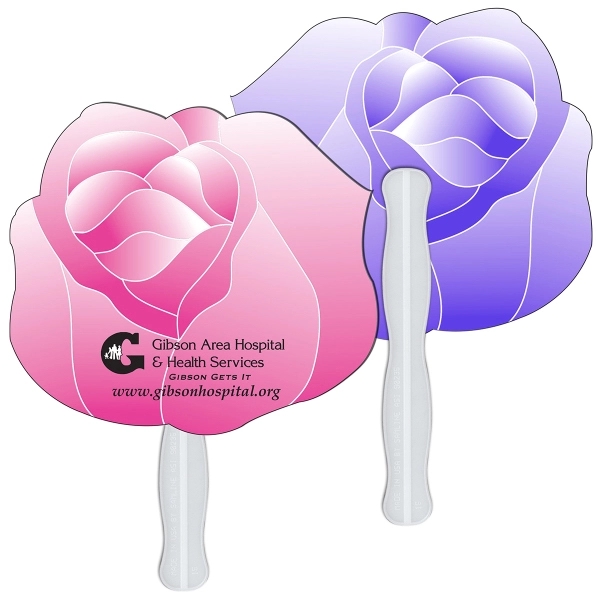 Flower Hand Fan Full Color - Image 4