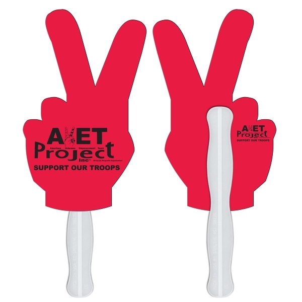 Peace Sign Hand Fan Full Color - Image 4