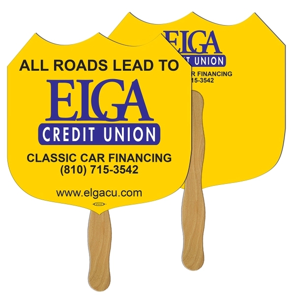 Interstate Sign Hand Fan Full Color - Image 3