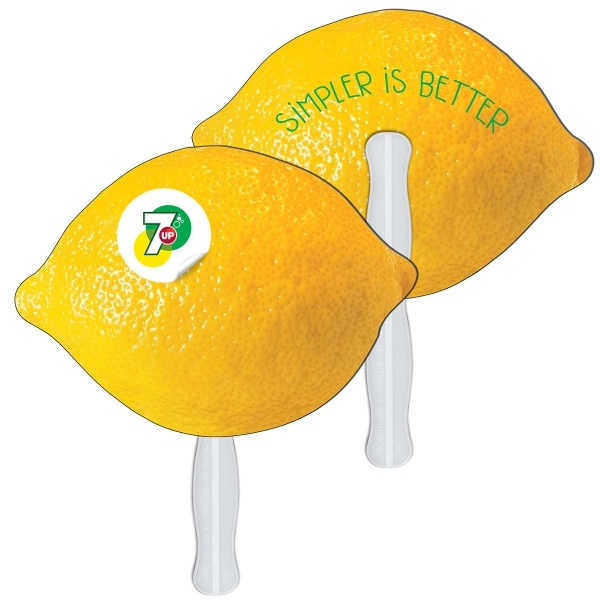 Lemon/Lime Hand Fan Full Color - Image 4