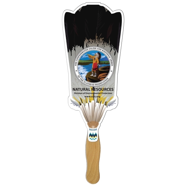 Broom Hand Fan Full Color - Image 1