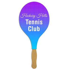 Racquet Hand Fan Full Color