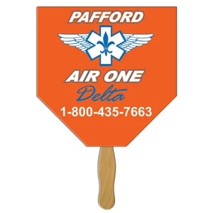 Home Plate Hand Fan Full Color