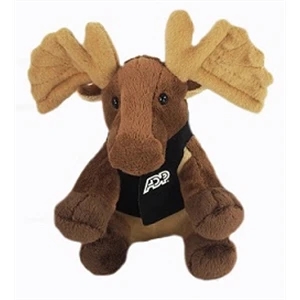 6" Lil' Moose with vest and one color imprint