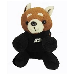 6" Lil' Red Panda with vest and one color imprint