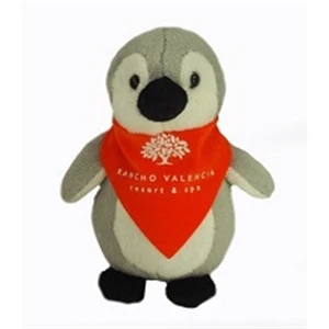 6" Lil' Penguin with bandana and one color imprint