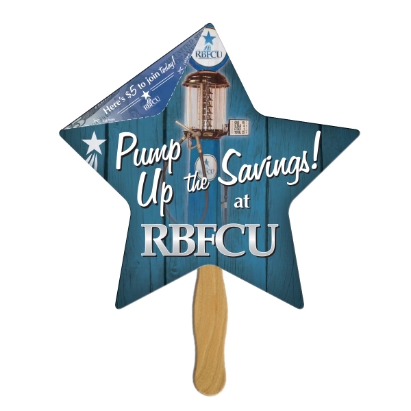 Star Coupon Hand Fan - Image 1
