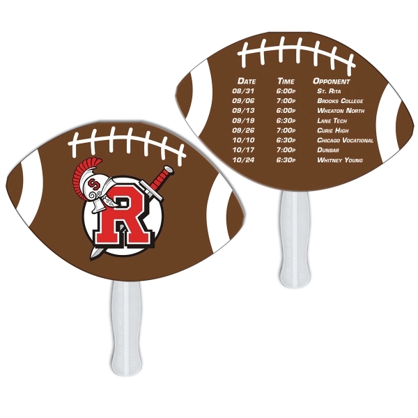 Football Sandwiched Hand Fan Full Color - Image 2
