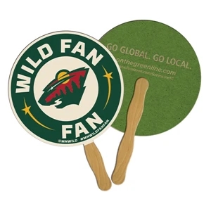 Round Recycled Hand Fan