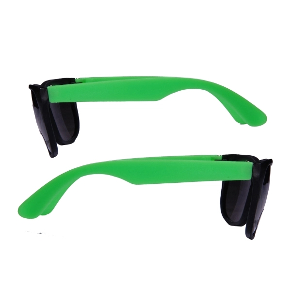 Neon/Black Frame UV Protective Sunglasses - Image 4