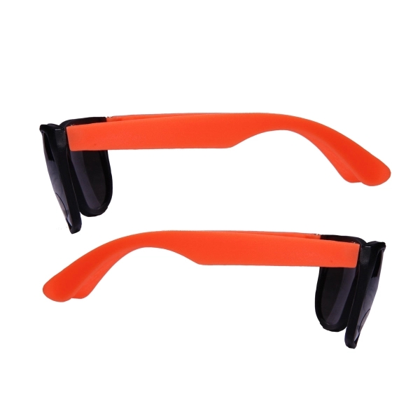 Neon/Black Frame UV Protective Sunglasses - Image 5