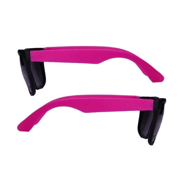 Neon/Black Frame UV Protective Sunglasses - Image 6
