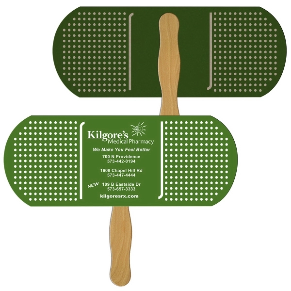 Bandage/Pill Recycled Hand Fan