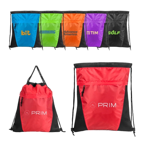 Air Mesh Sports Drawstring Bag - Image 1