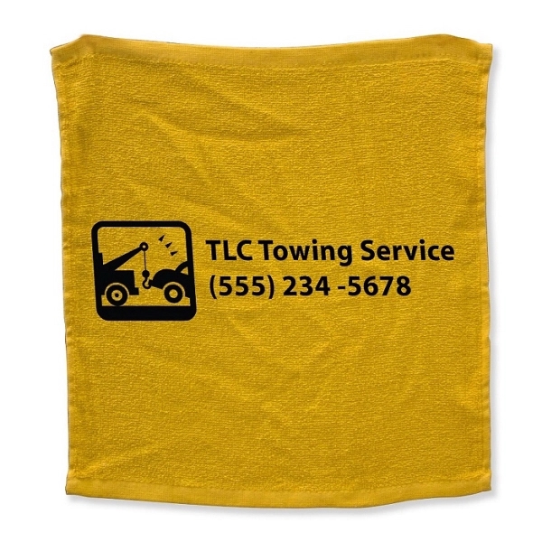 15" x 15" Rally COLOR Terry Hemmed Towel