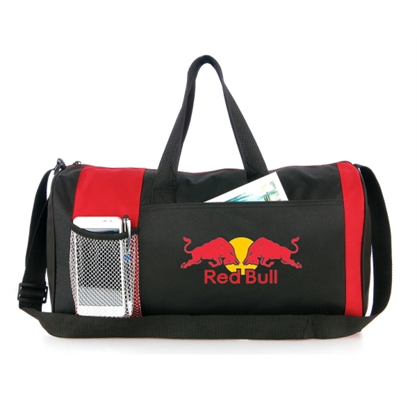 Wide 19" duffel bag with mesh pocket - Image 3
