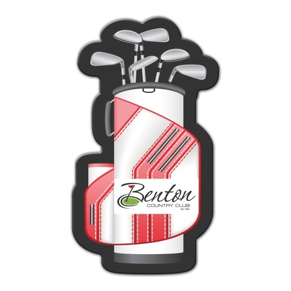 Golf Bag Shape Full Color Magnet