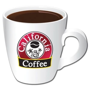 Coffee Mug Shaped Full Color Coaster
