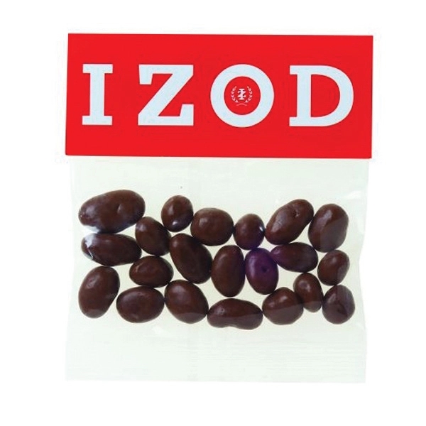 2 oz Chocolate Raisins / Header Bag