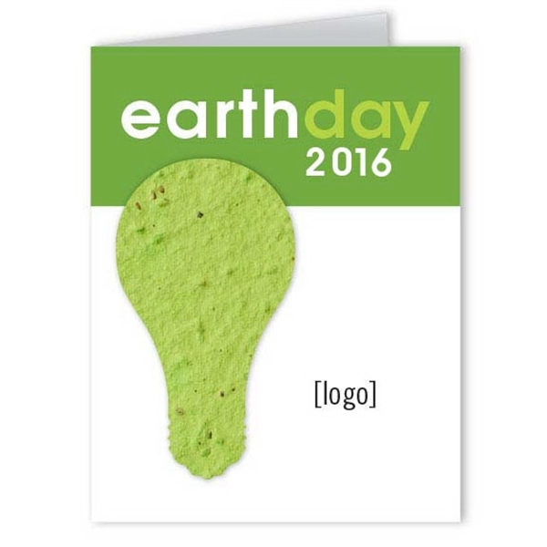 Earth Day Seed Paper Shape Greeting Card - Image 2