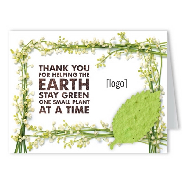 Earth Day Seed Paper Shape Greeting Card - Image 4