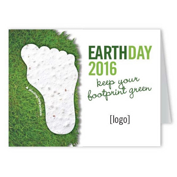 Earth Day Seed Paper Shape Greeting Card - Image 5