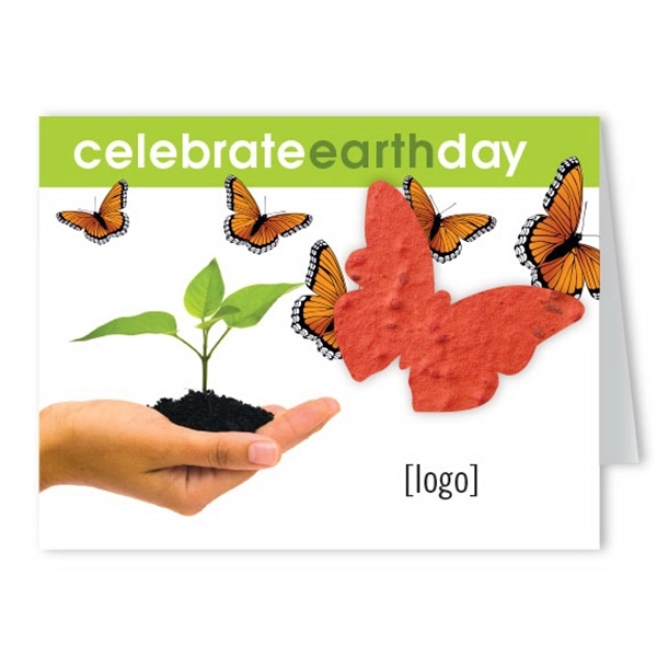 Earth Day Seed Paper Shape Greeting Card - Image 7