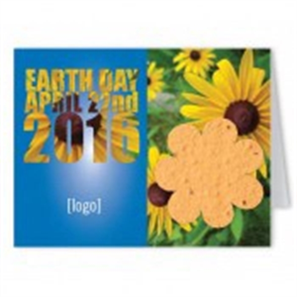 Earth Day Seed Paper Shape Greeting Card - Image 12