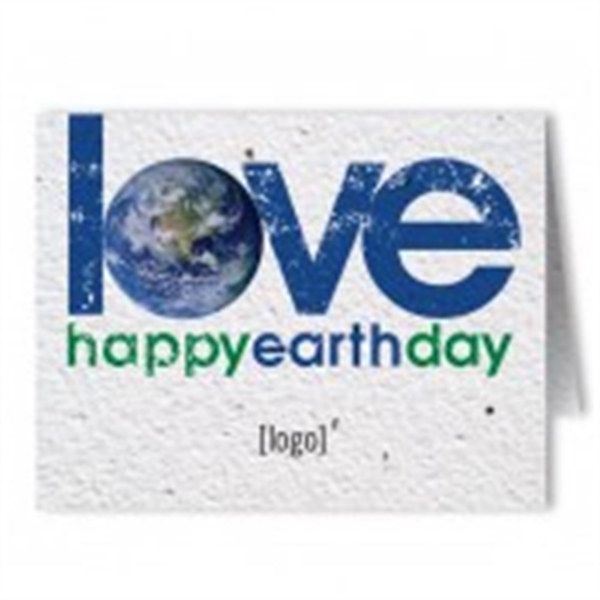 Earth Day Seed Paper Greeting Card - Image 1