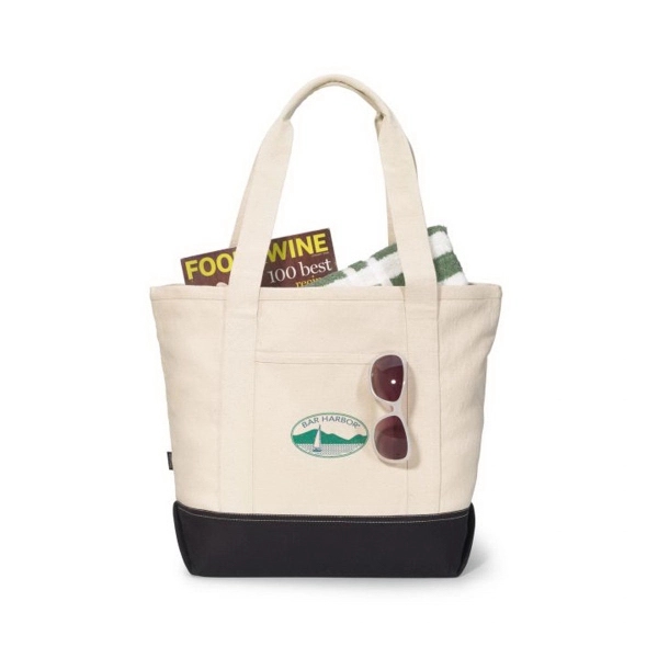 Newport Cotton Zippered Tote - Image 1