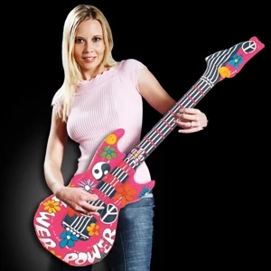 42" Inflatable Guitar with Groovy Design