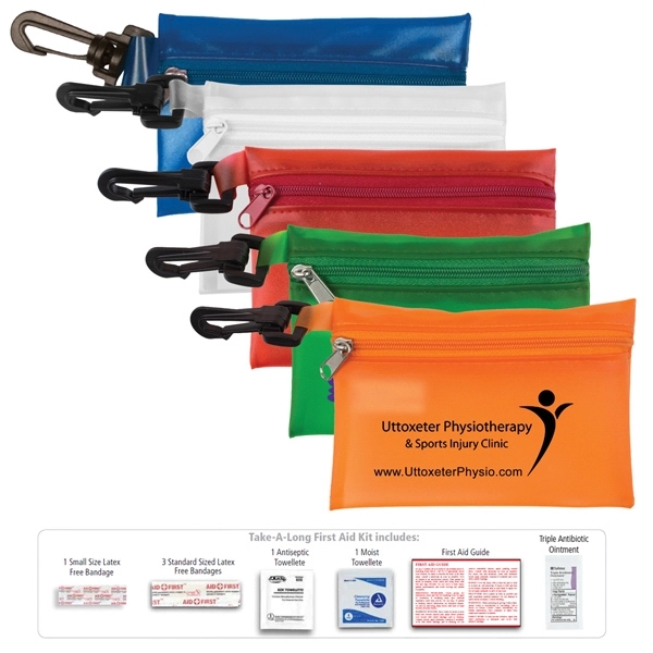 Parkway Plus - 8 Piece First Aid Kit with Carabiner - Image 8