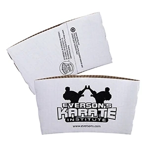 White or Kraft Hot Cup Sleeves - Quick Ship