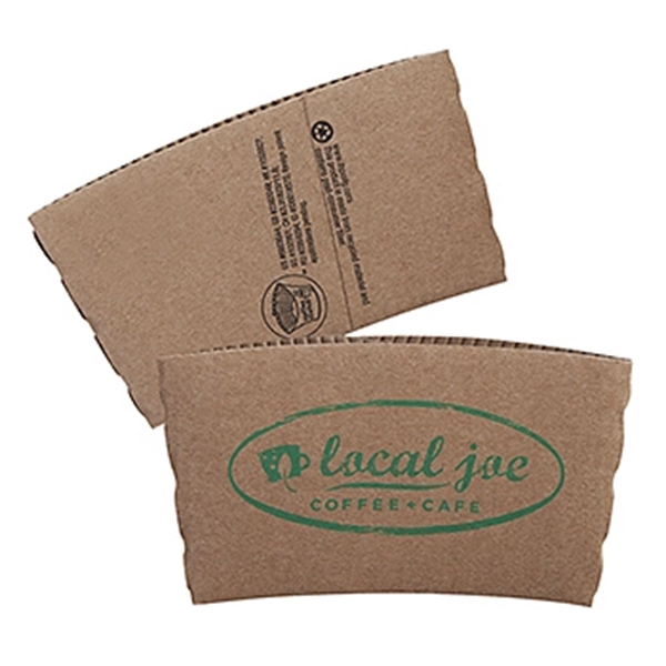 White or Kraft Hot Cup Sleeves - Quick Ship - Image 2