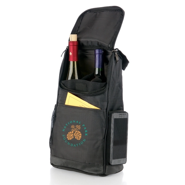 Luxury Two Bottle Wine Tote Cooler - Image 2