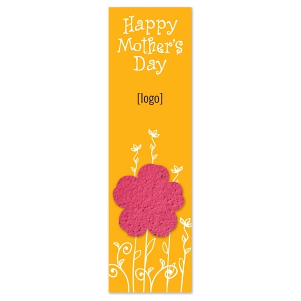 Mother's Day Seed Paper Shape Bookmark