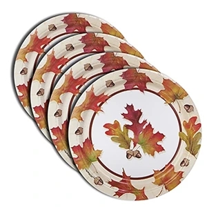 7-Inch Round Paper Plate - Flexographic printed