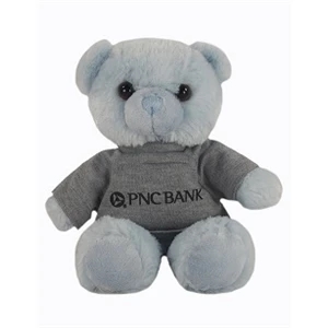 10" Blue Bear with t-shirt and one color imprint