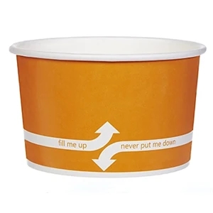 24 oz. Paper Dessert/Food Cup Flexographic printed