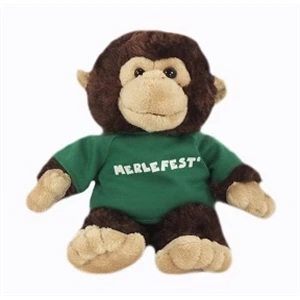 10" Monkey with t-shirt and one color imprint