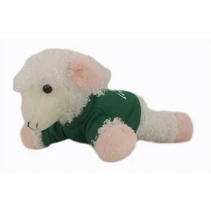 8" Lana Lamb with T-shirt and one color imprint