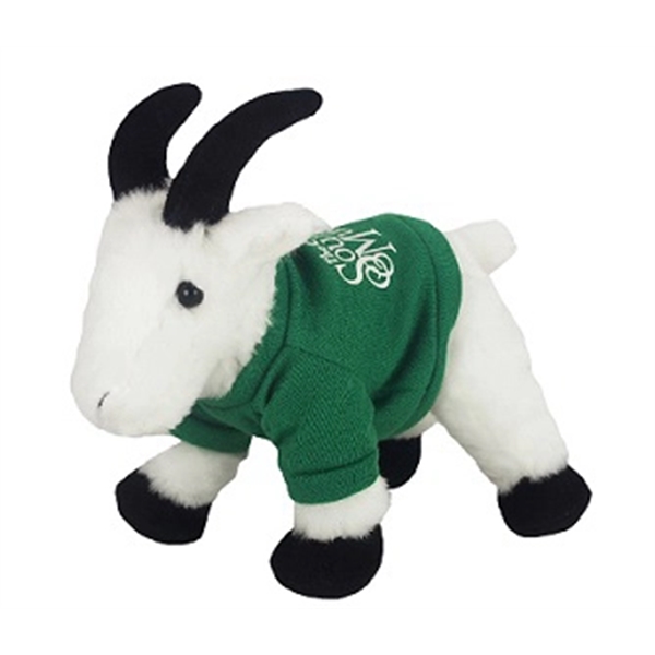 8" Rocky Mountain Goat with t-shirt and one color imprint